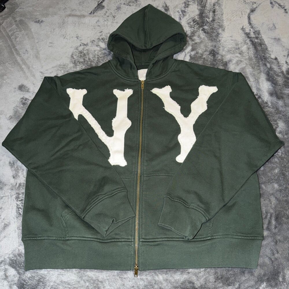 LARGE Memory Lane NY GREEN Zip Jacket